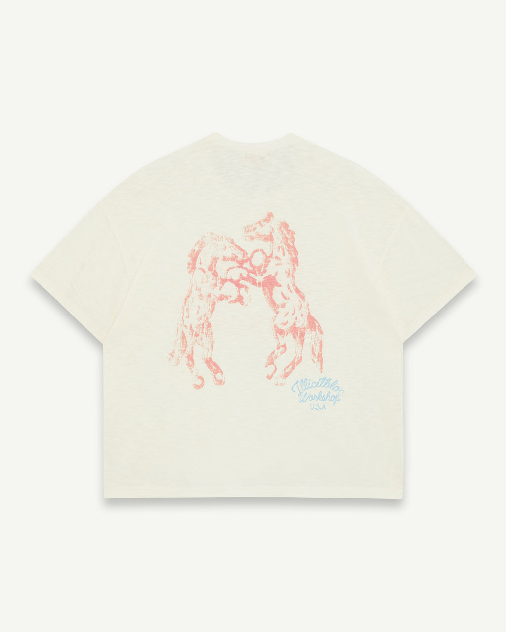 STALLIONS SLUB T-SHIRT - IVORY