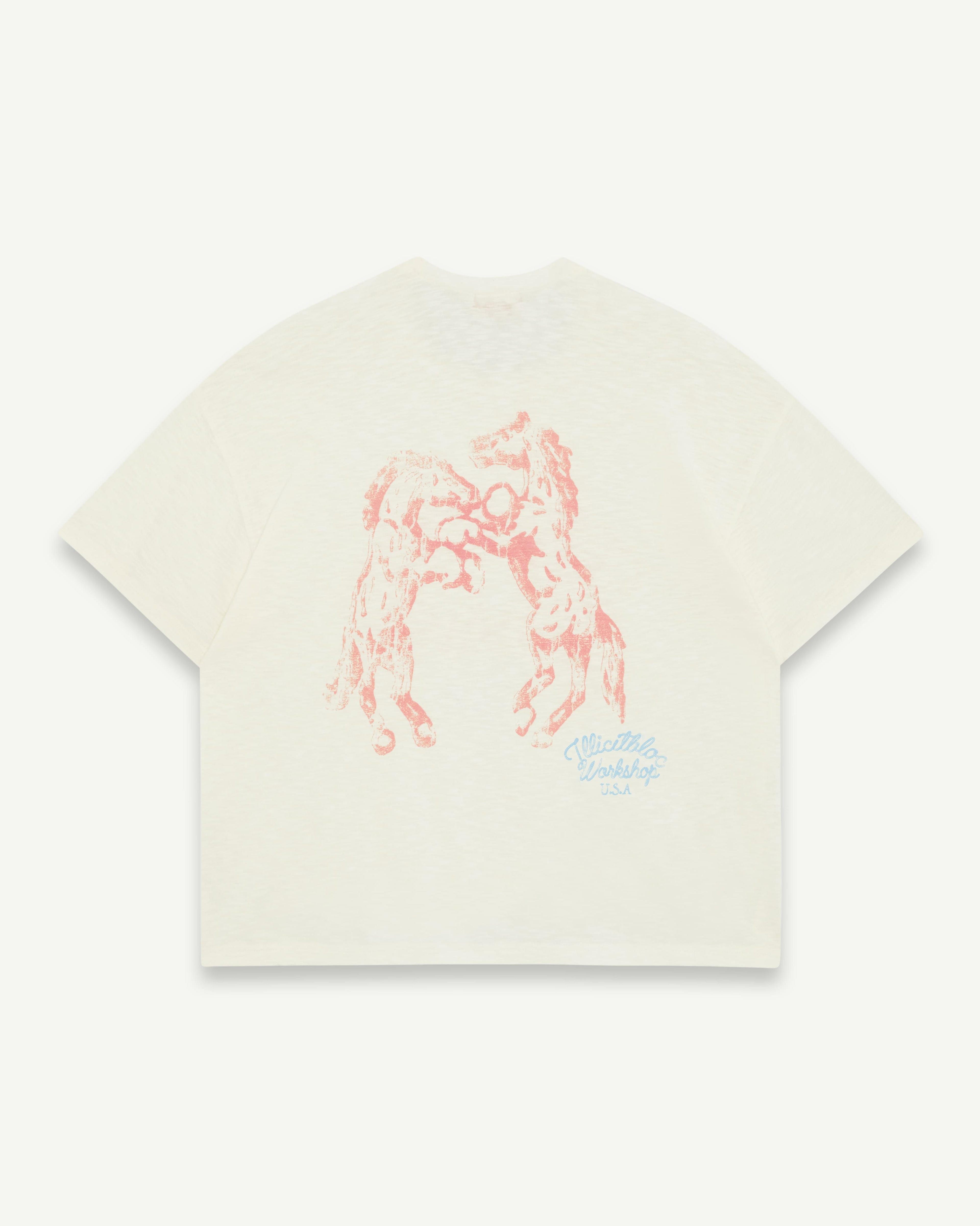 STALLIONS SLUB T-SHIRT - IVORY