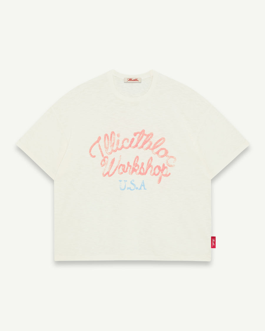 STALLIONS SLUB T-SHIRT - IVORY