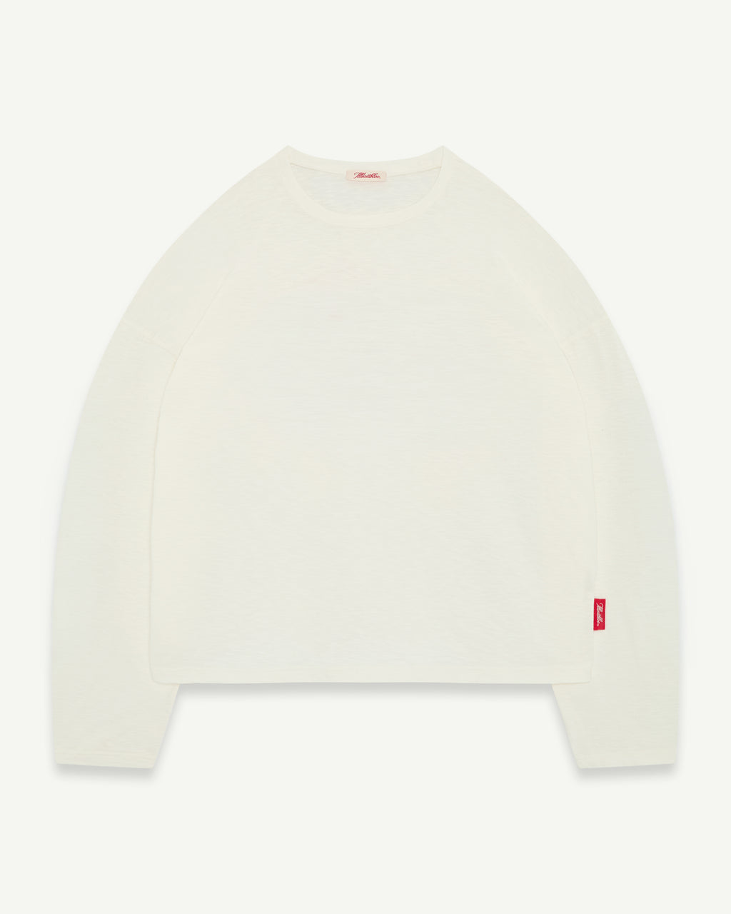 SLUB LONG SLEEVE T-SHIRT - VINTAGE WHITE