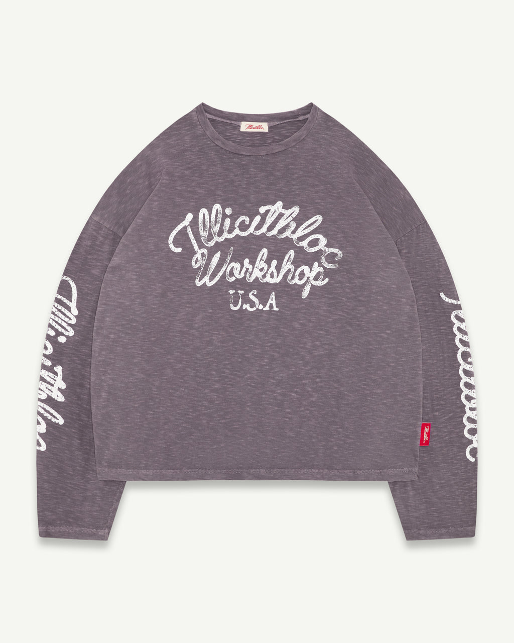 STALLIONS SLUB LONG SLEEVE T-SHIRT - SLATE