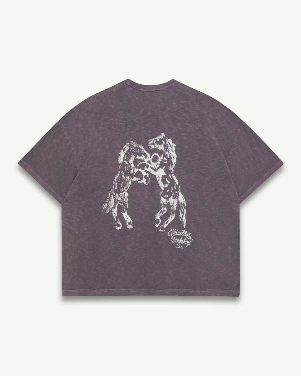 STALLIONS SLUB T-SHIRT - SLATE
