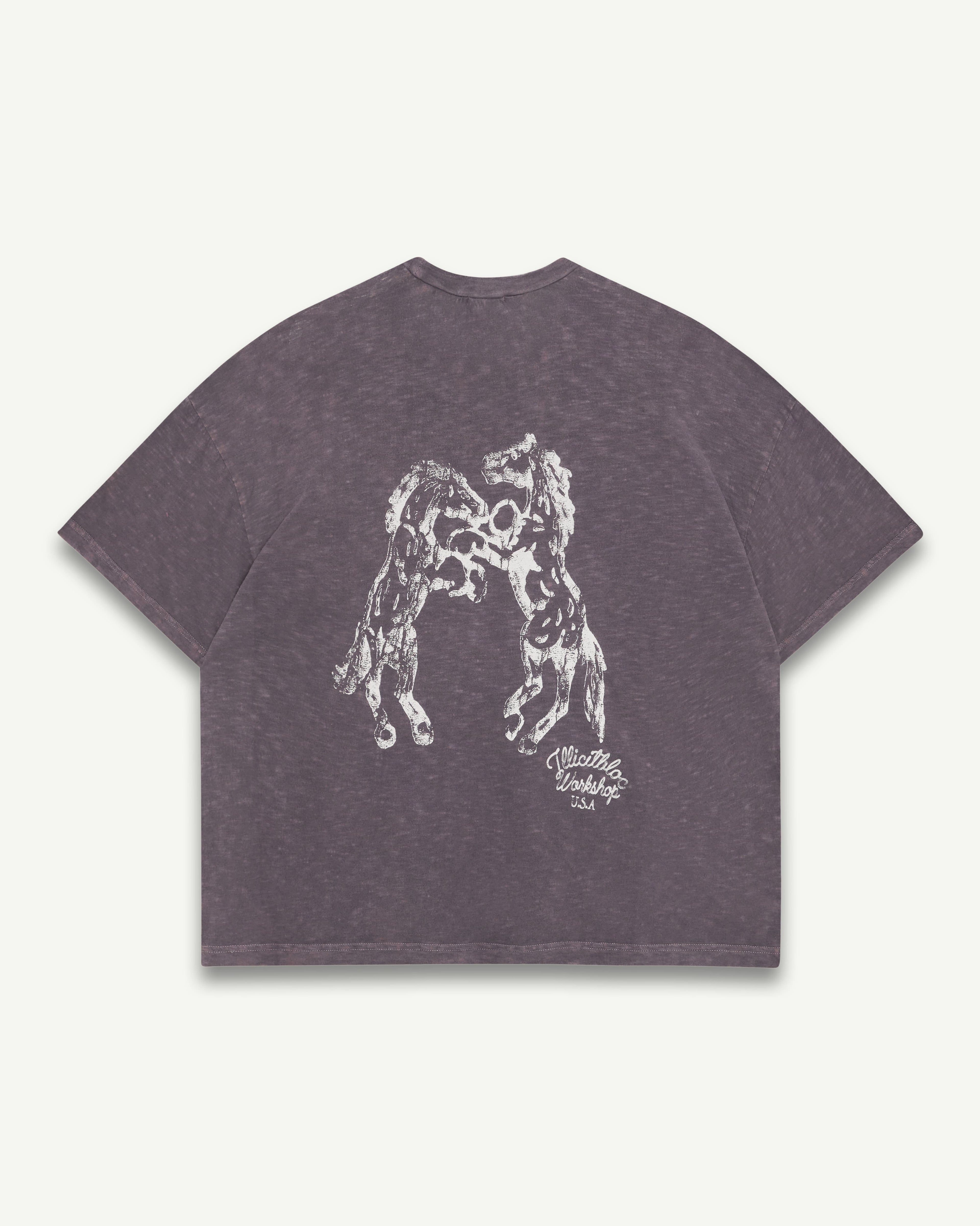 STALLIONS SLUB T-SHIRT - SLATE