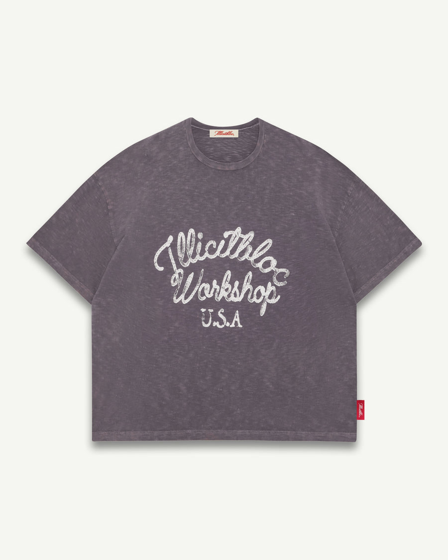 STALLIONS SLUB T-SHIRT - SLATE