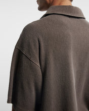 Load image into Gallery viewer, SHORT SLEEVE DRILL TOP - WASHED BROWN
