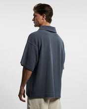Load image into Gallery viewer, SHORT SLEEVE DRILL TOP - WASHED NAVY
