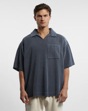 Load image into Gallery viewer, SHORT SLEEVE DRILL TOP - WASHED NAVY
