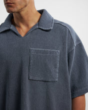 Load image into Gallery viewer, SHORT SLEEVE DRILL TOP - WASHED NAVY
