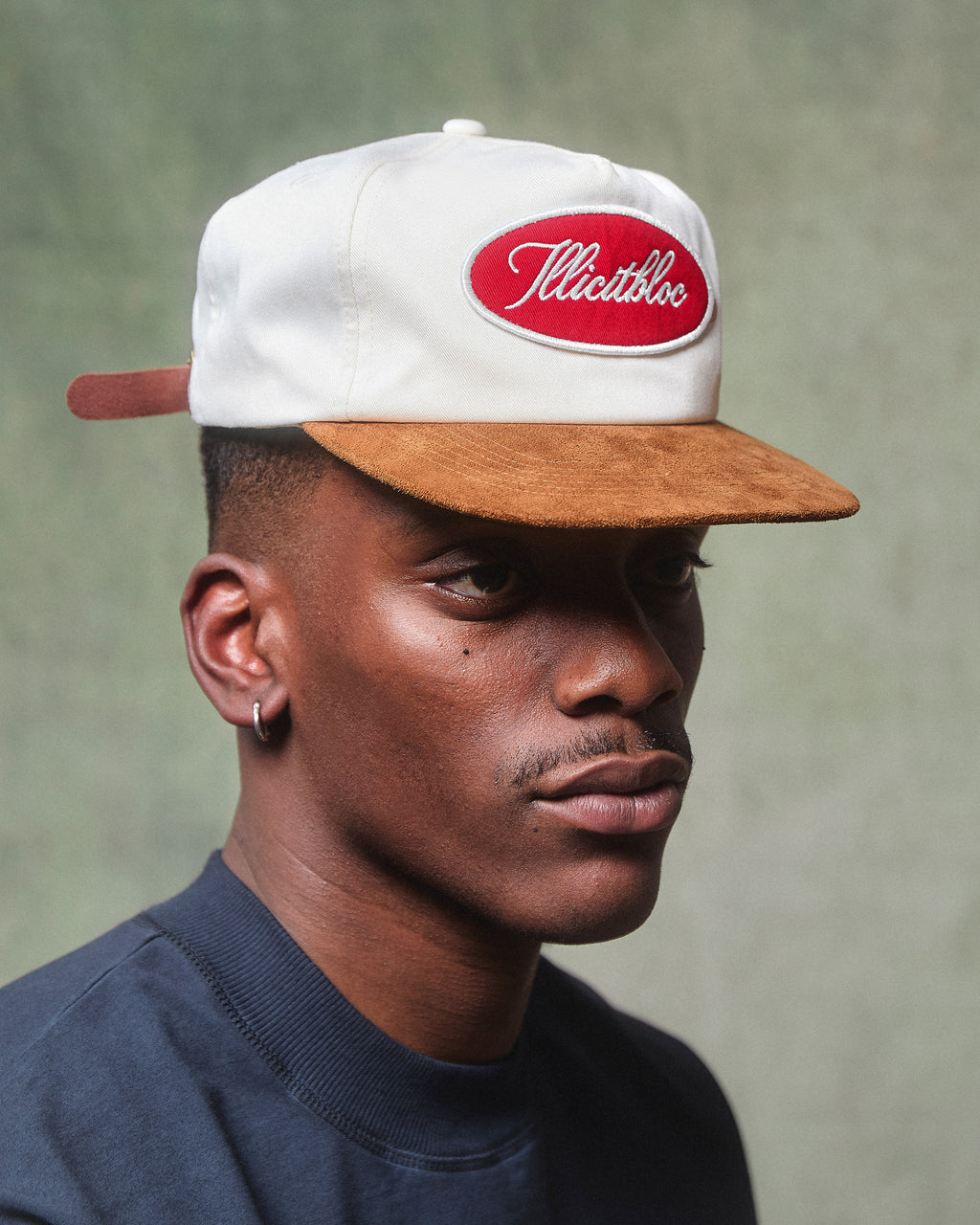 TWO TONE WORKER CAP - TAN/CREAM