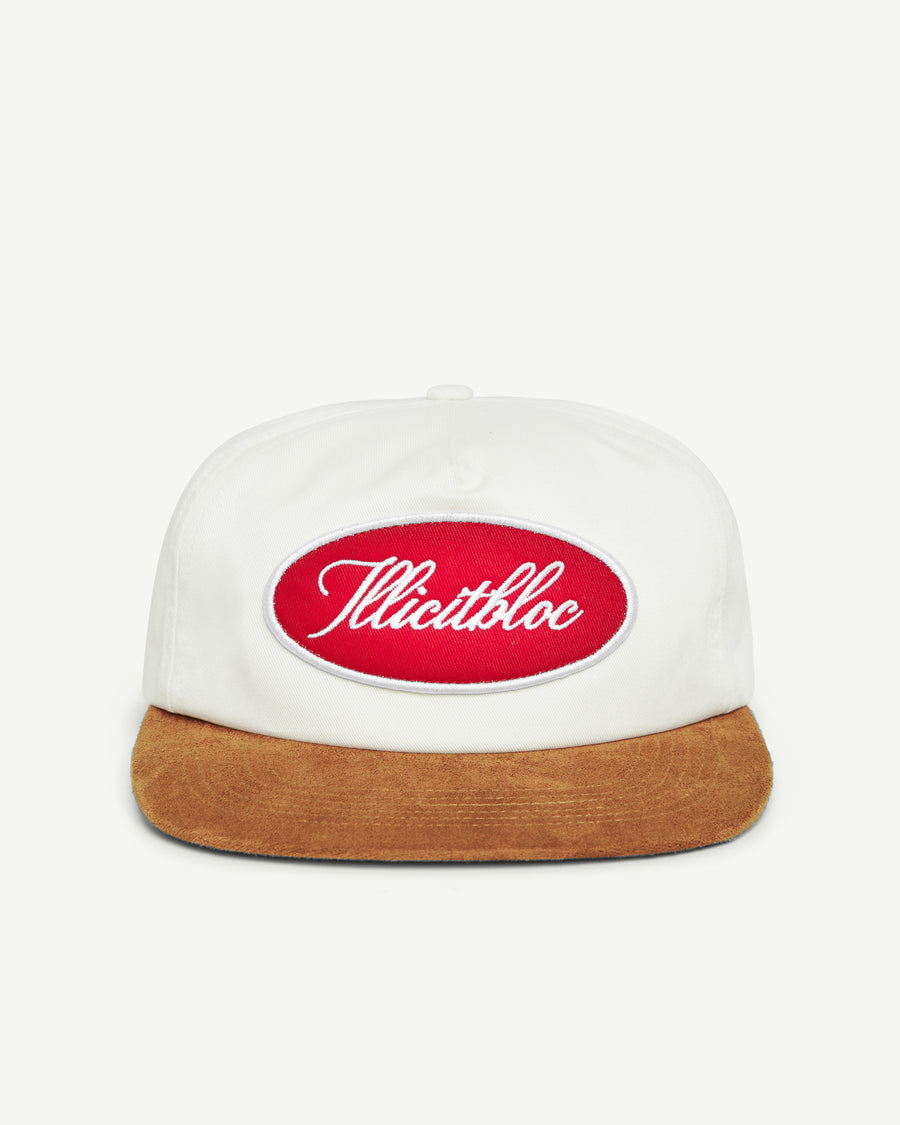TWO TONE WORKER CAP - TAN/CREAM