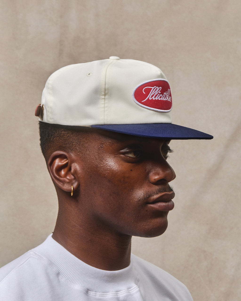 Worker Two Tone Cap - Cream/Navy