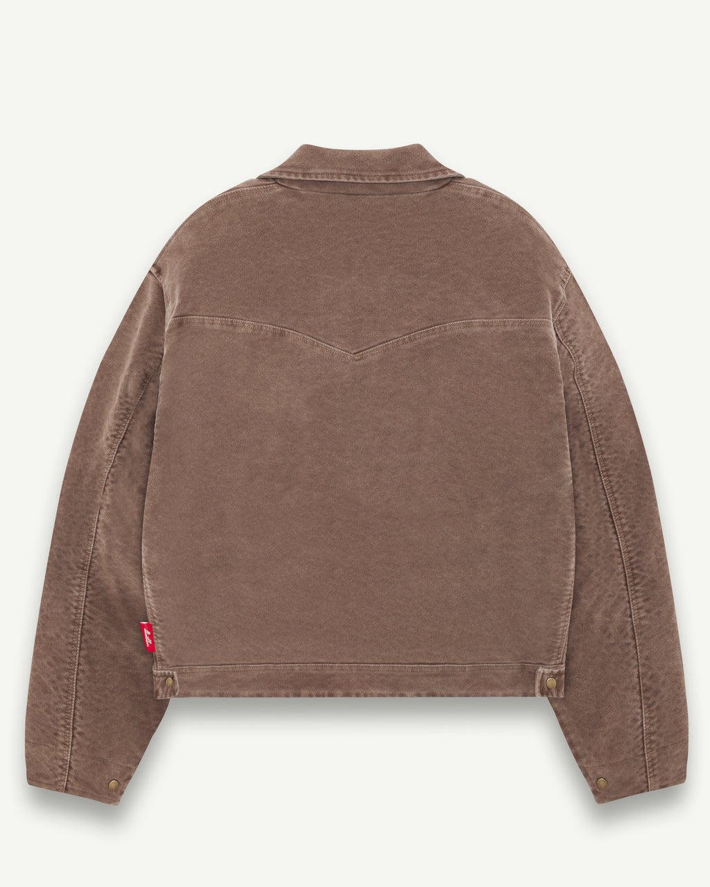MOLESKIN TRUCKER JACKET - WASHED BROWN