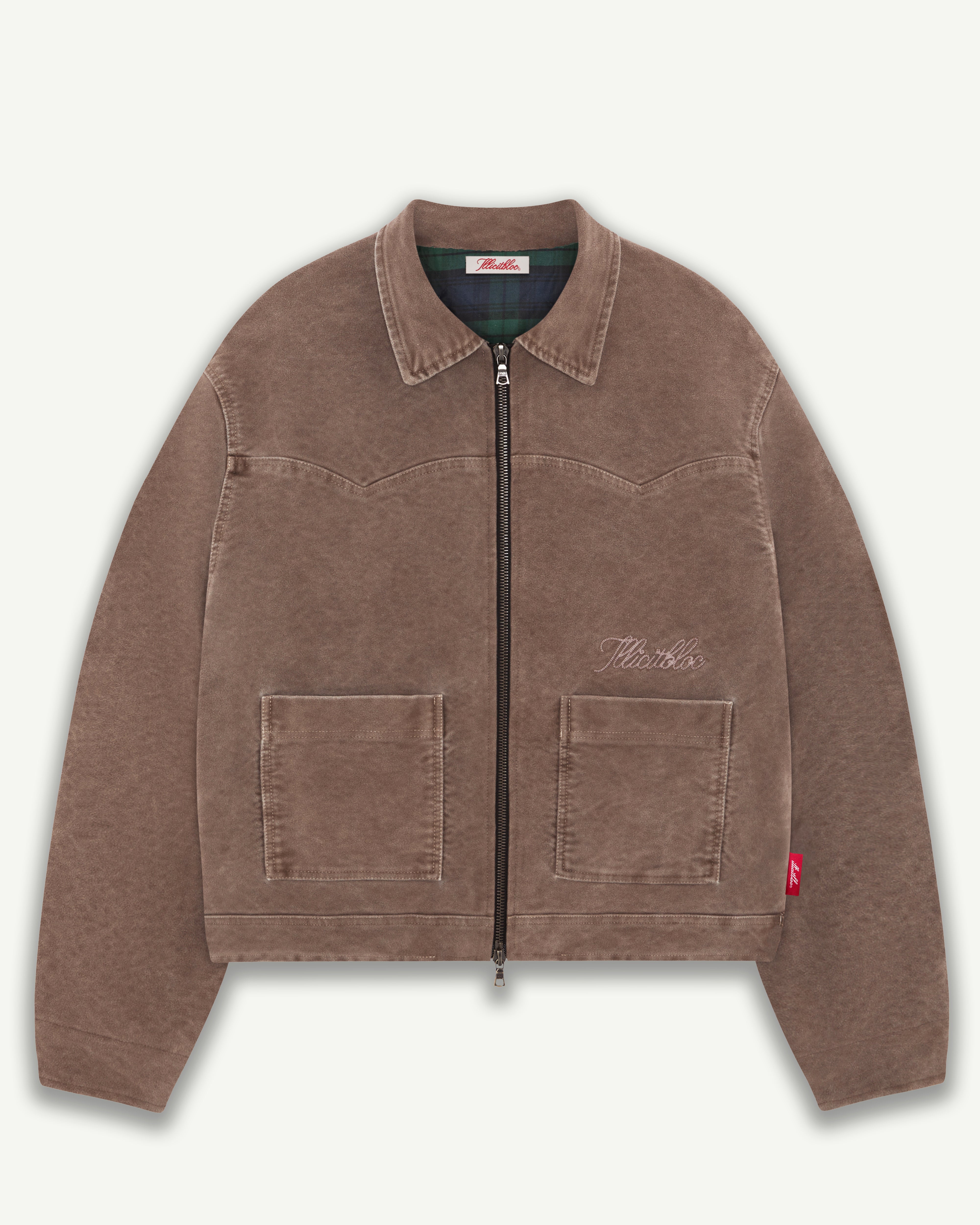 MOLESKIN TRUCKER JACKET - WASHED BROWN – Illicitbloc