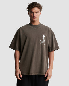 MEMBERS T-SHIRT - WASHED BROWN