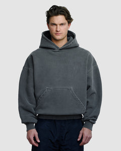 BLANK HOODIE - WASHED BLACK