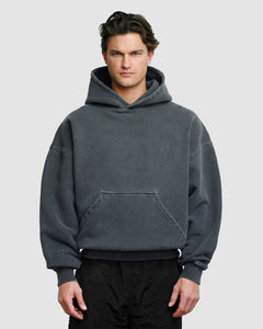 BLANK HOODIE - WASHED BLACK
