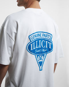 GENUINE PARTS T-SHIRT - WHITE