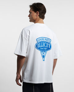 GENUINE PARTS T-SHIRT - WHITE