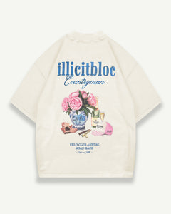 WINNER'S TABLE T-SHIRT - OYSTER
