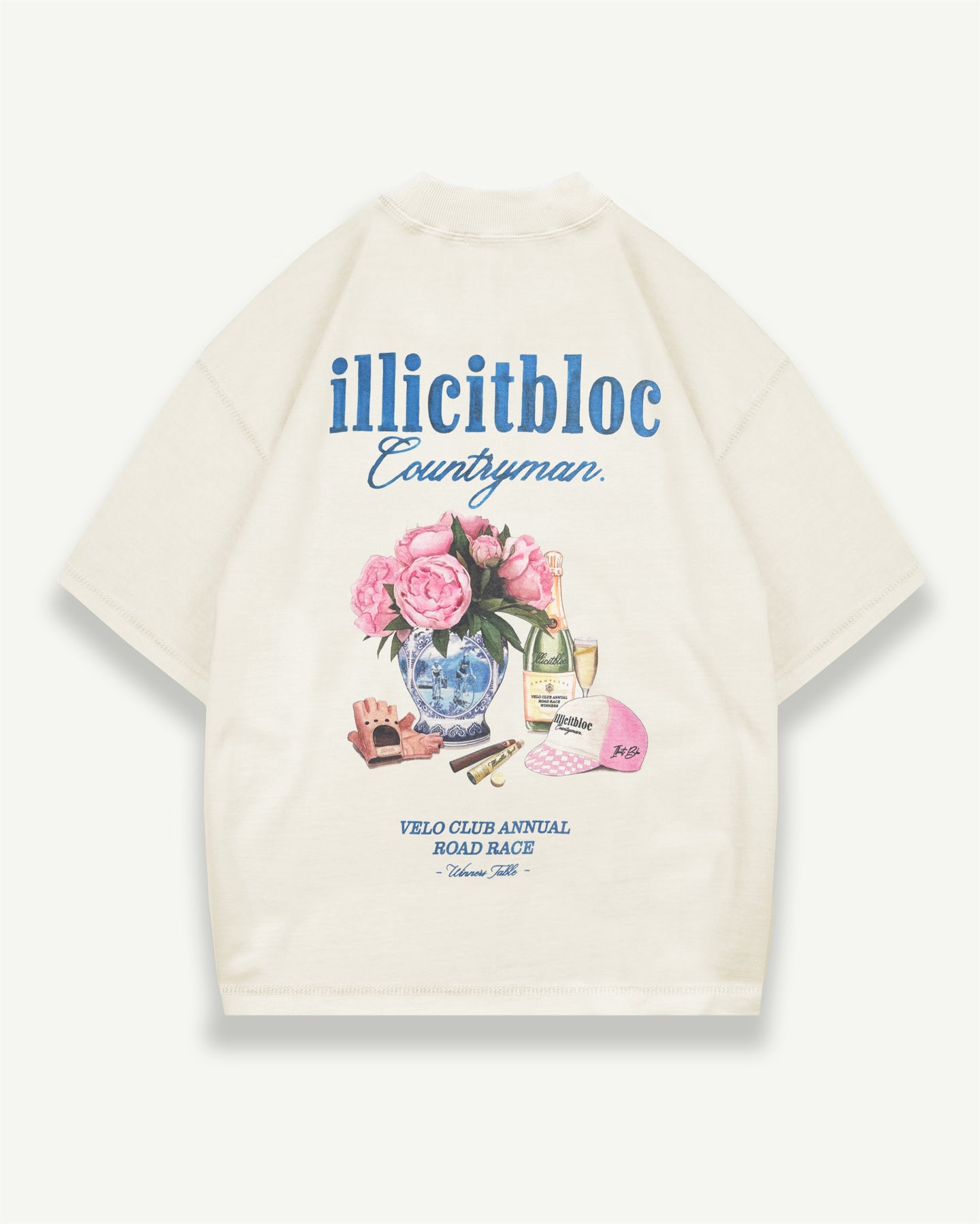 WINNER'S TABLE T-SHIRT - OYSTER