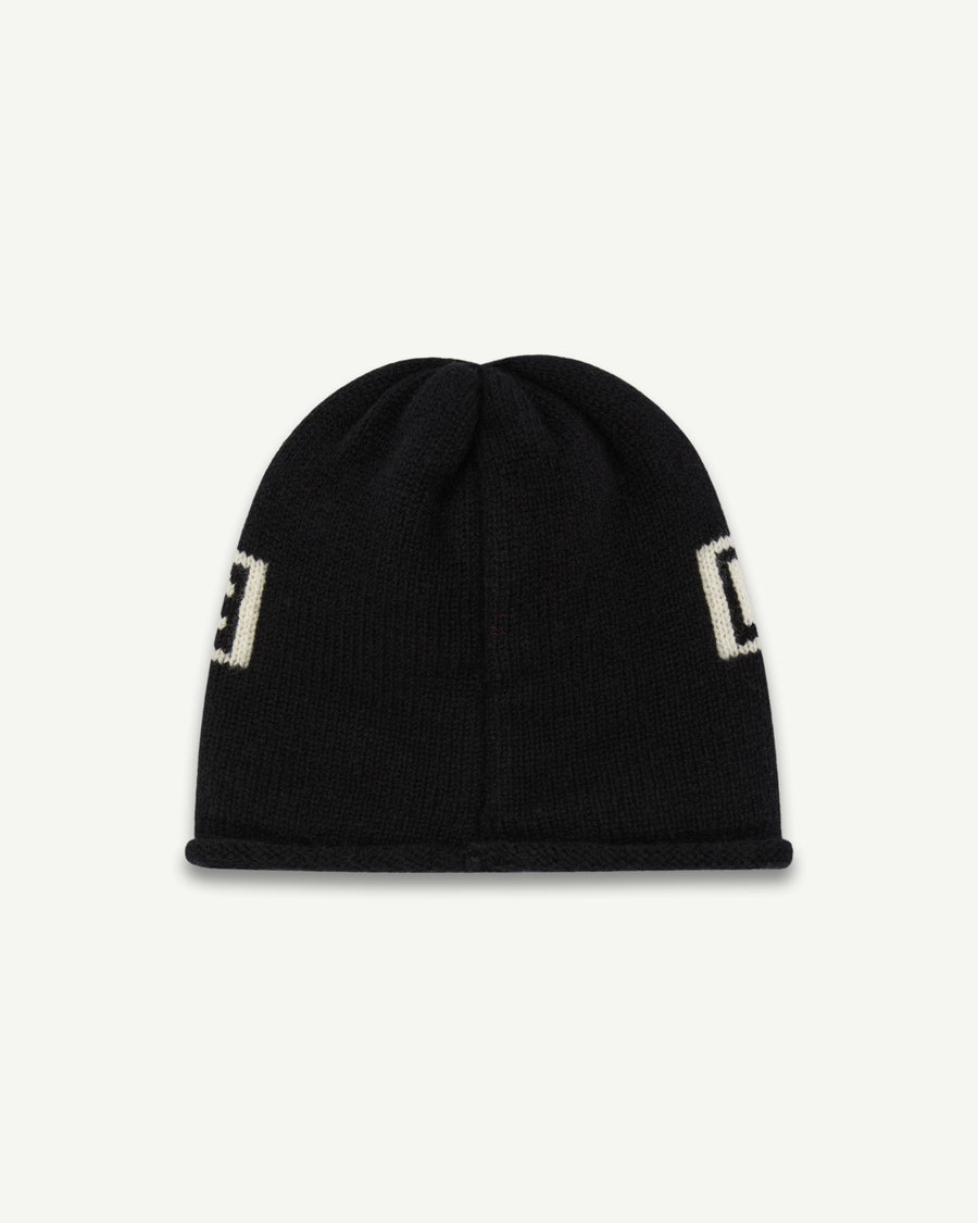WORKSHOP ROLLBACK BEANIE - BLACK