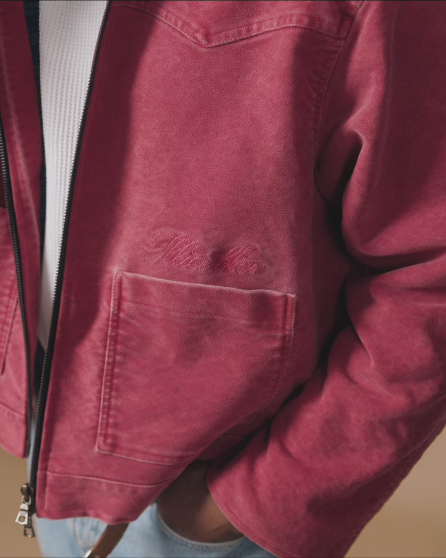 MOLESKIN TRUCKER OVERSHIRT - OUTBACK RED