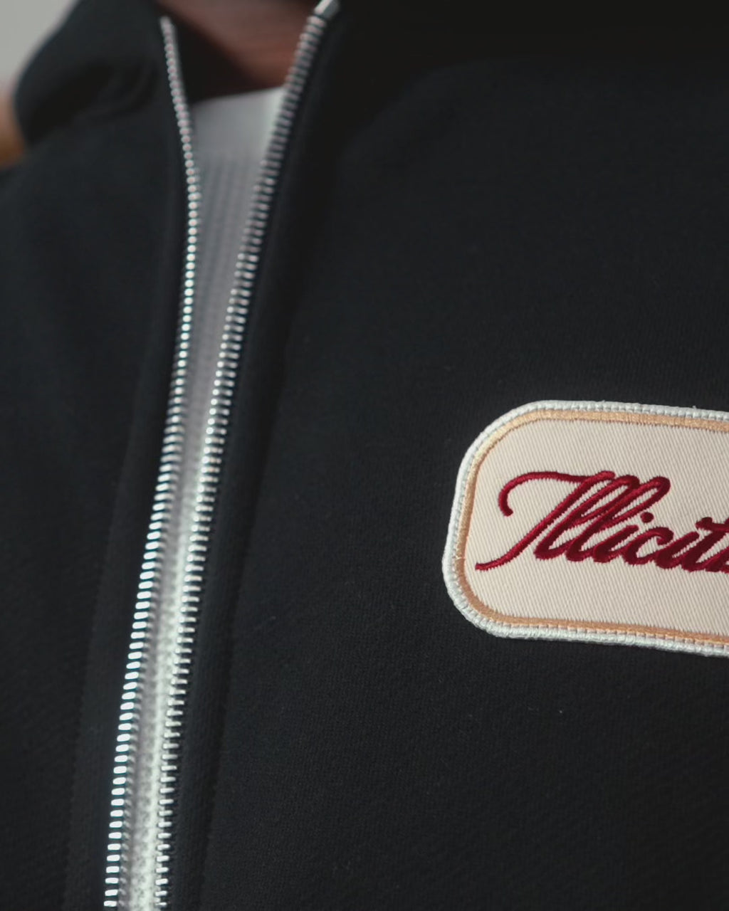 PATCHWORK TITANWEAVE™ ZIP HOODIE - BLACK