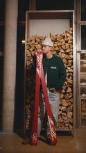 Load and play video in Gallery viewer, CHAINSTITCH KNIT BOMBER - TARTAN GREEN
