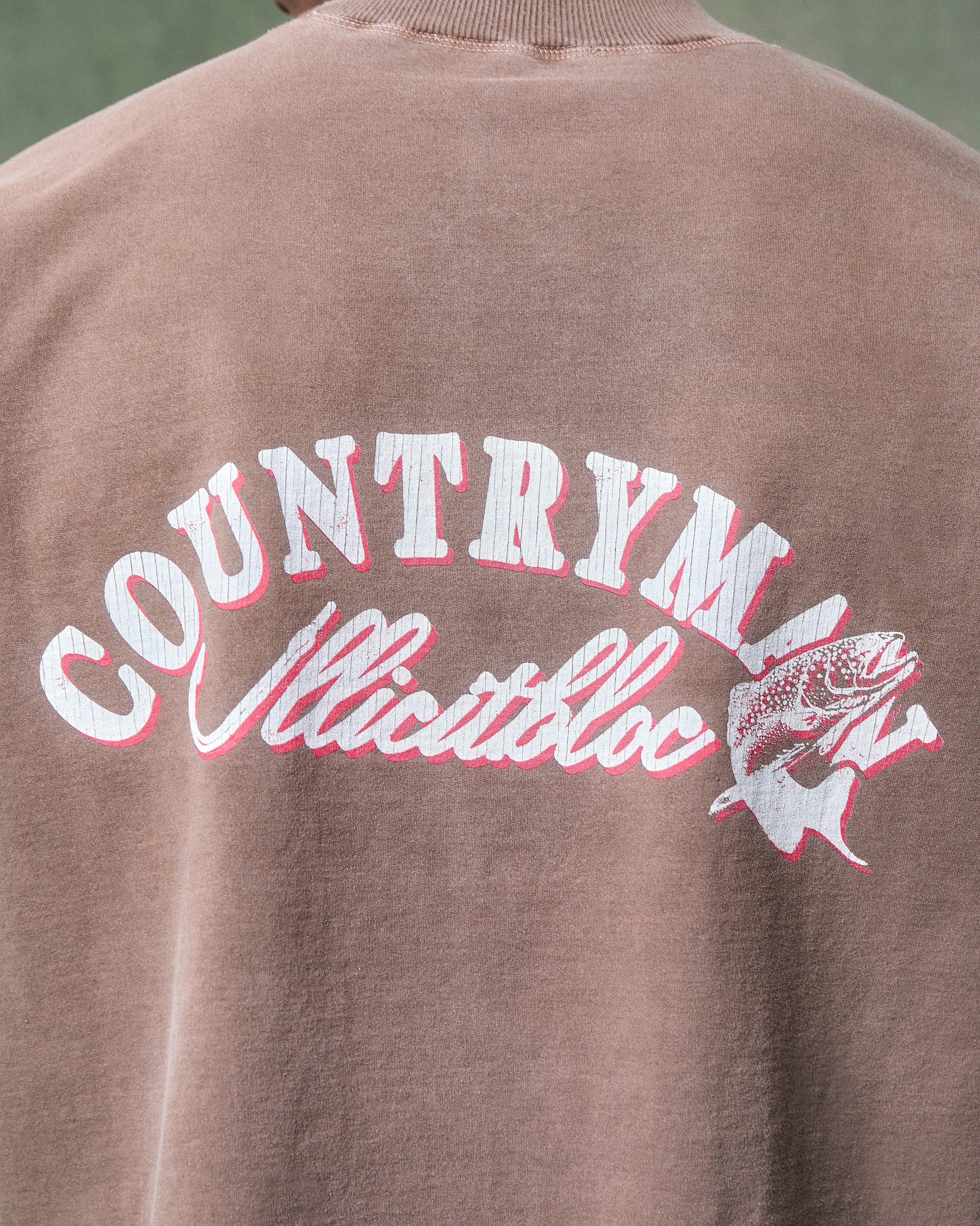 Hooked T-shirt - Washed Brown