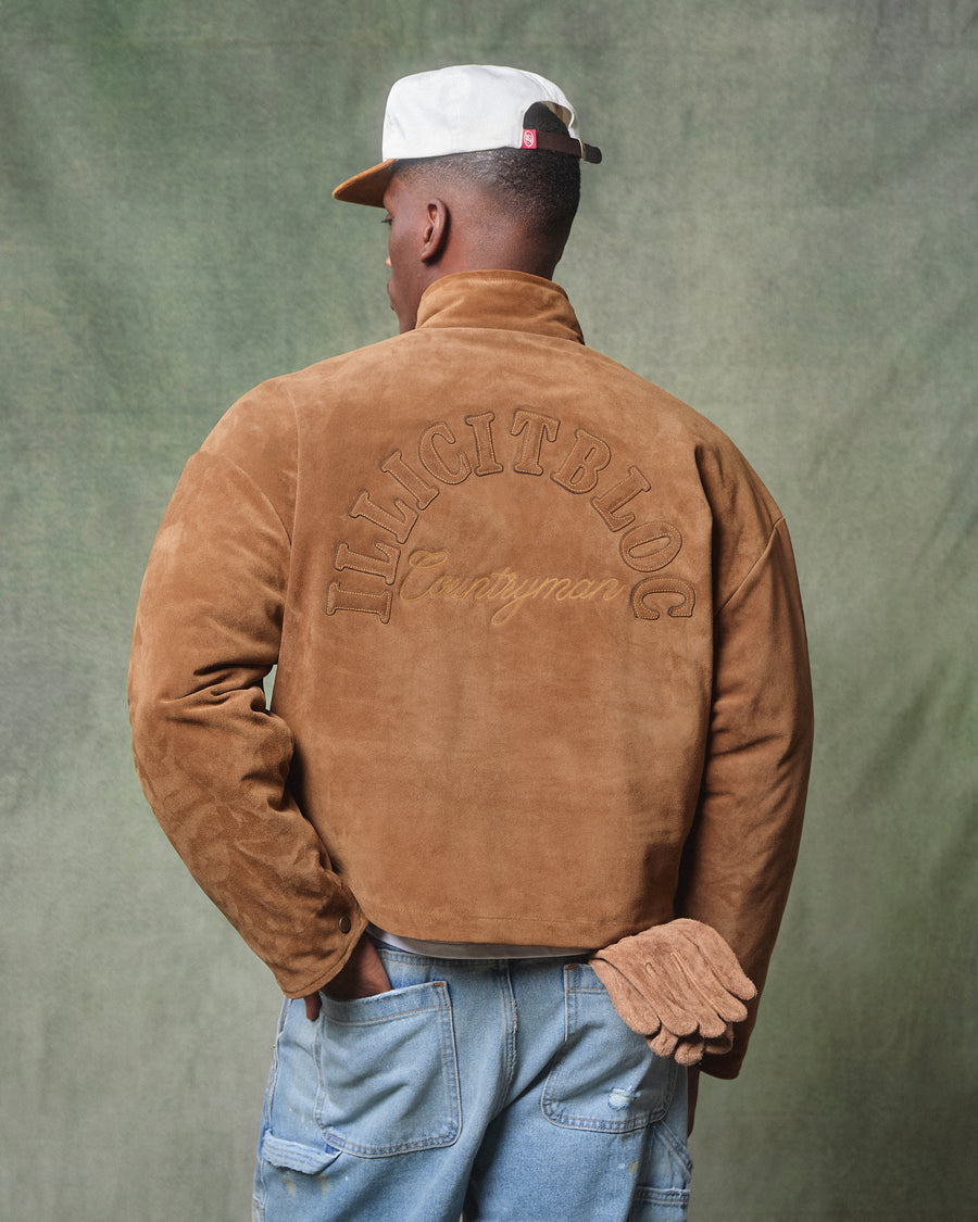 THE SUEDE COUNTRYMAN JACKET - TAN
