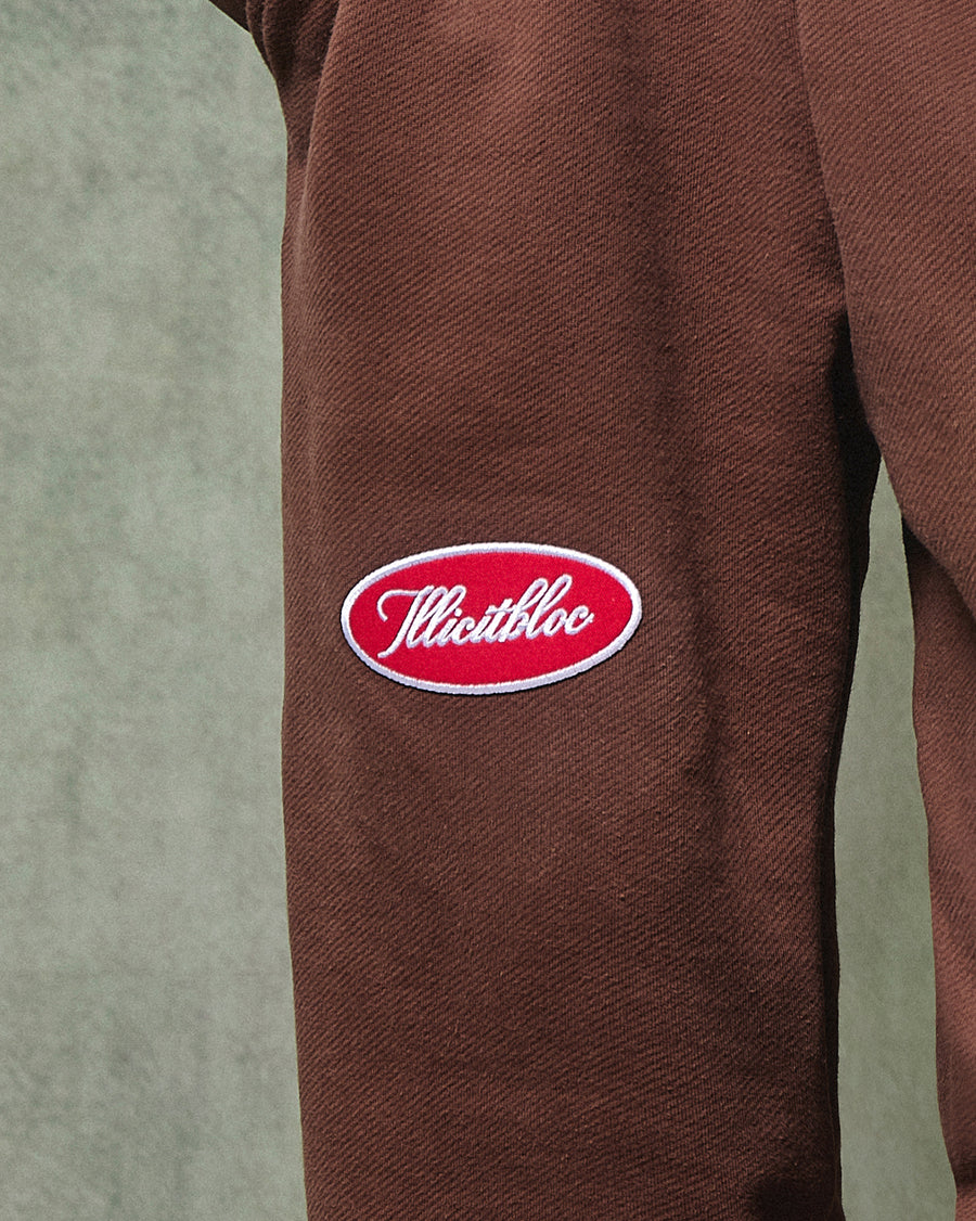 SPELLOUT SWEATPANTS - HICKORY