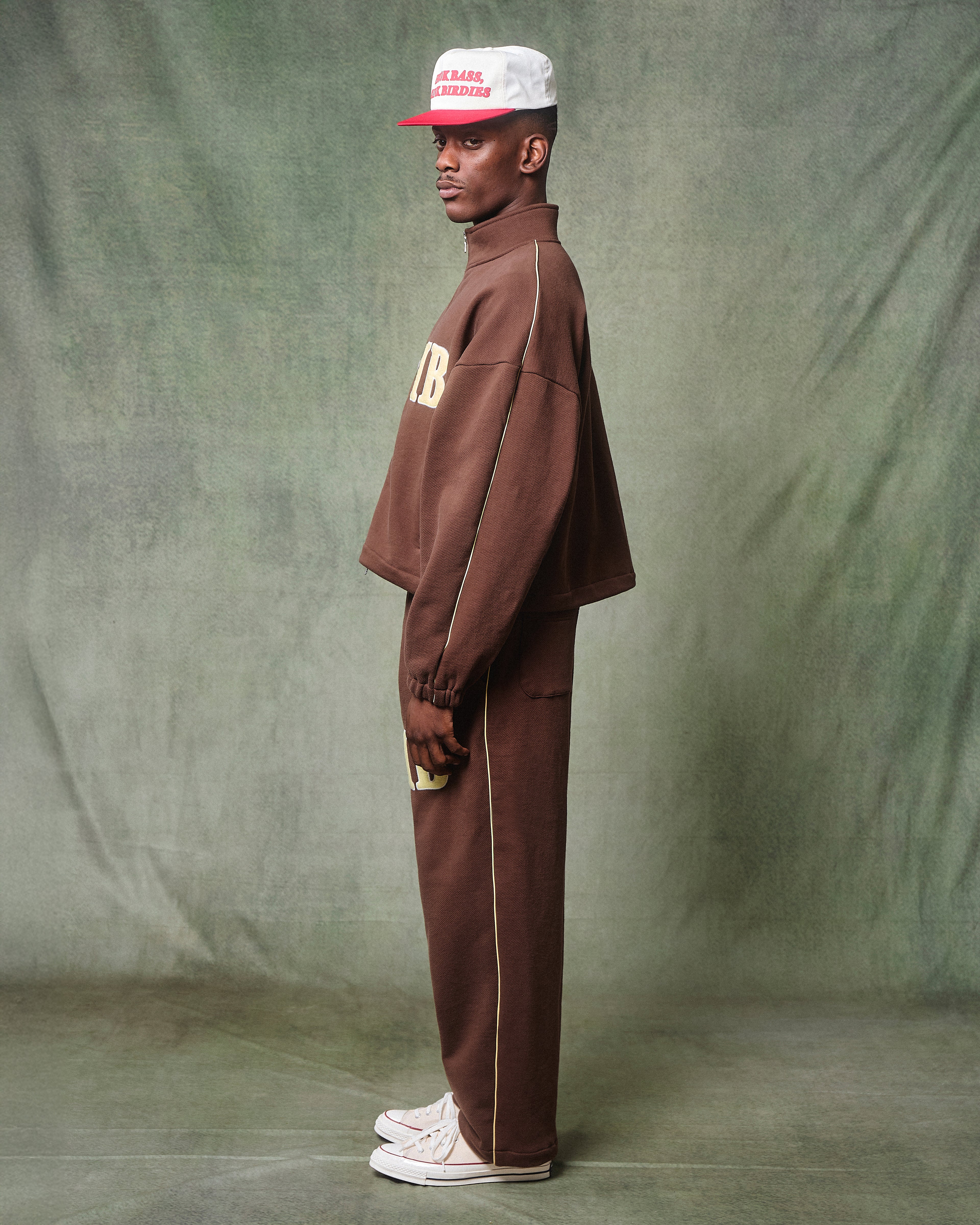 SPELLOUT TRACK JACKET - HICKORY