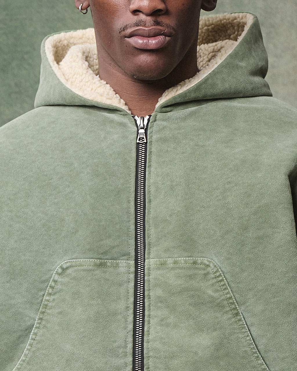 Angler Hooded Jacket - Moss Gray