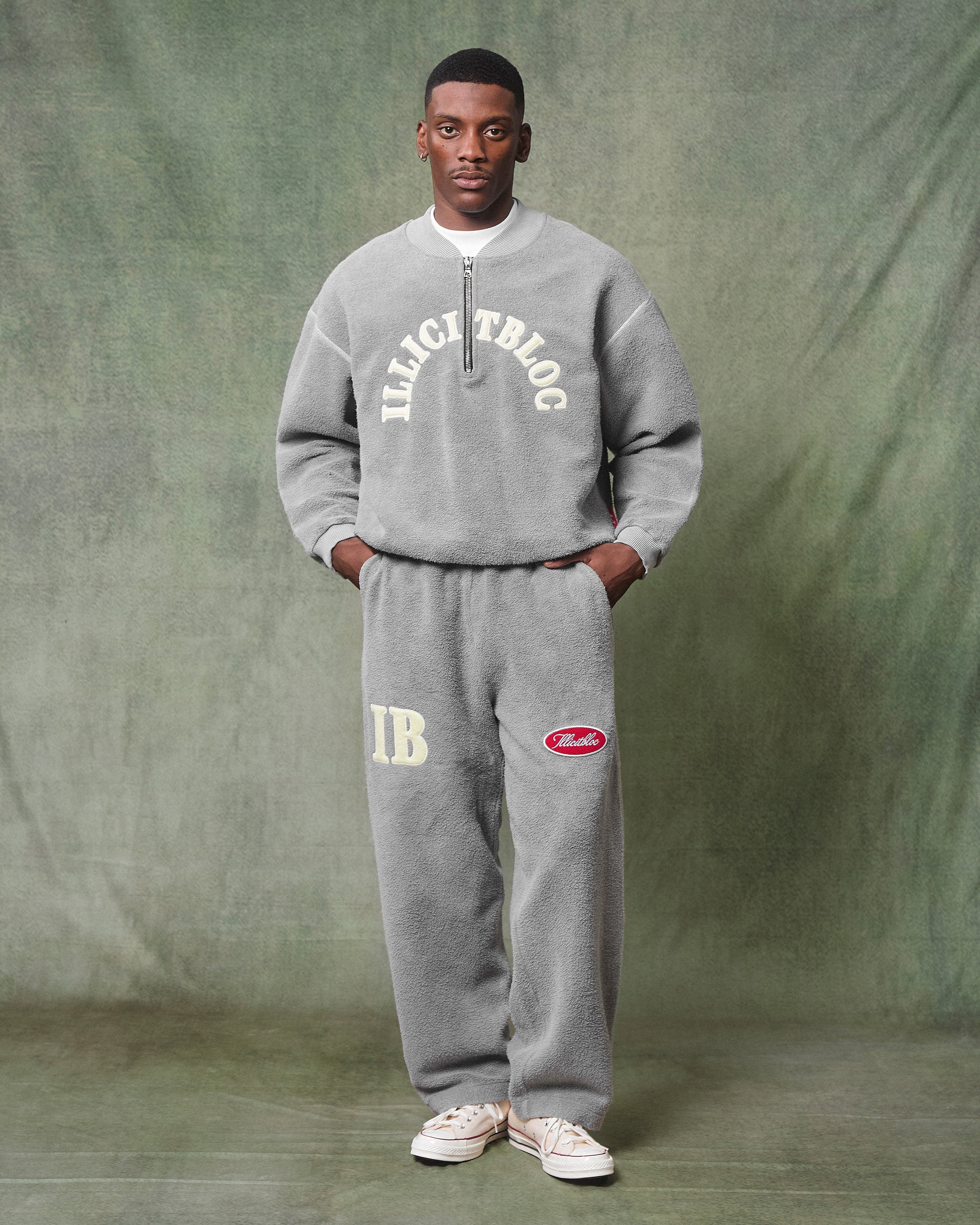 Reverse Spellout Sweatpants - Powder Grey