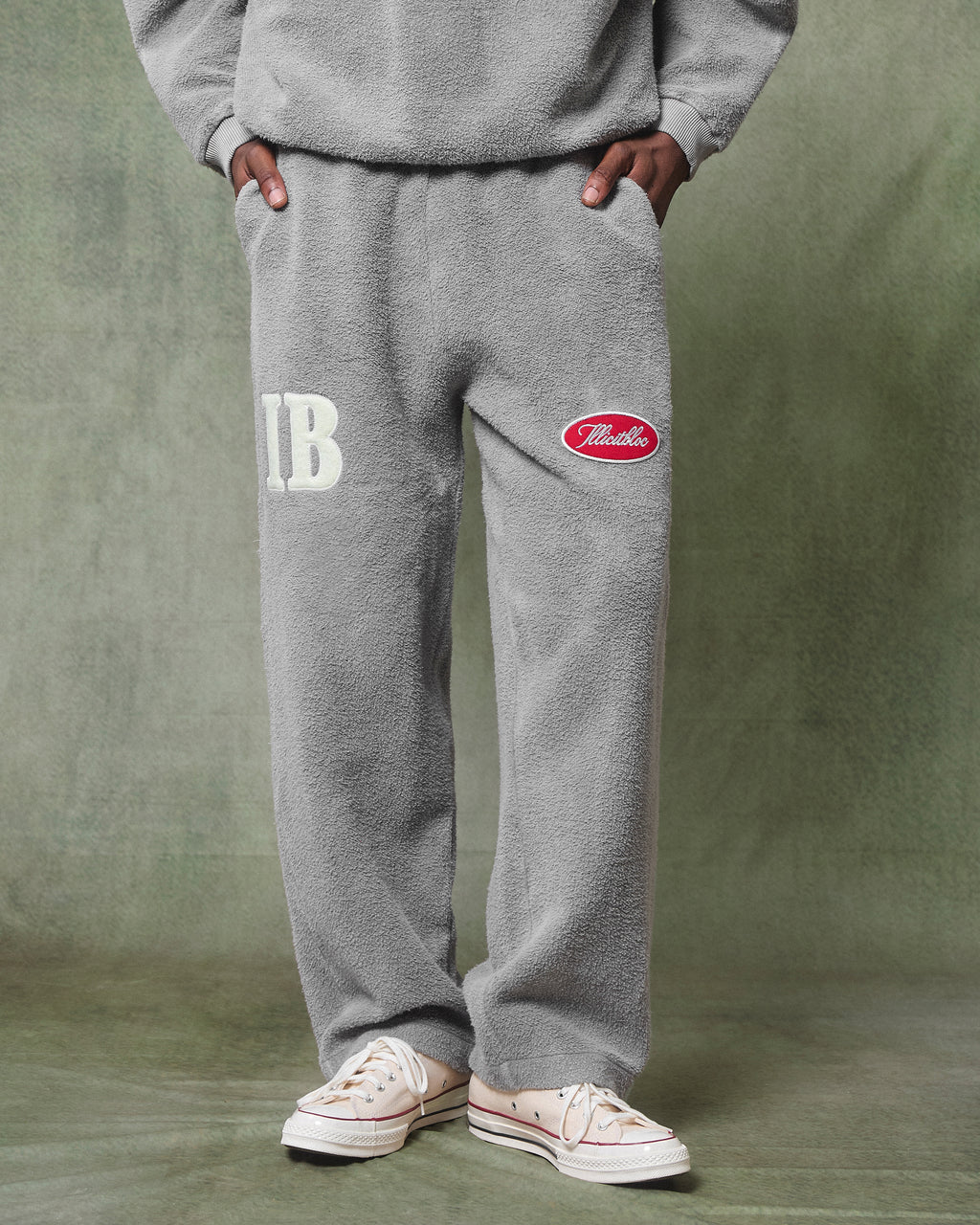 Reverse Spellout Sweatpants - Powder Grey