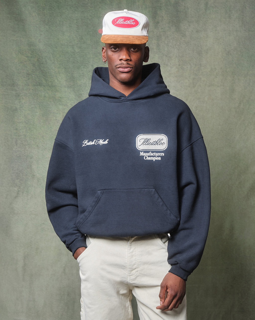 CHAMPION STAMP HOODIE - VINTAGE BLACK