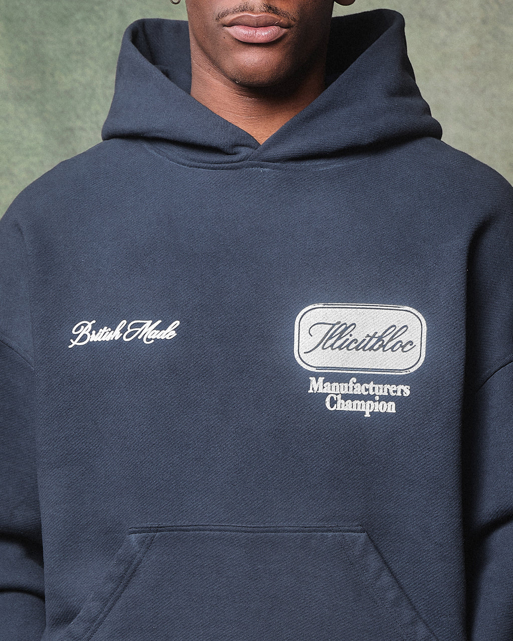 CHAMPION STAMP HOODIE - VINTAGE BLACK