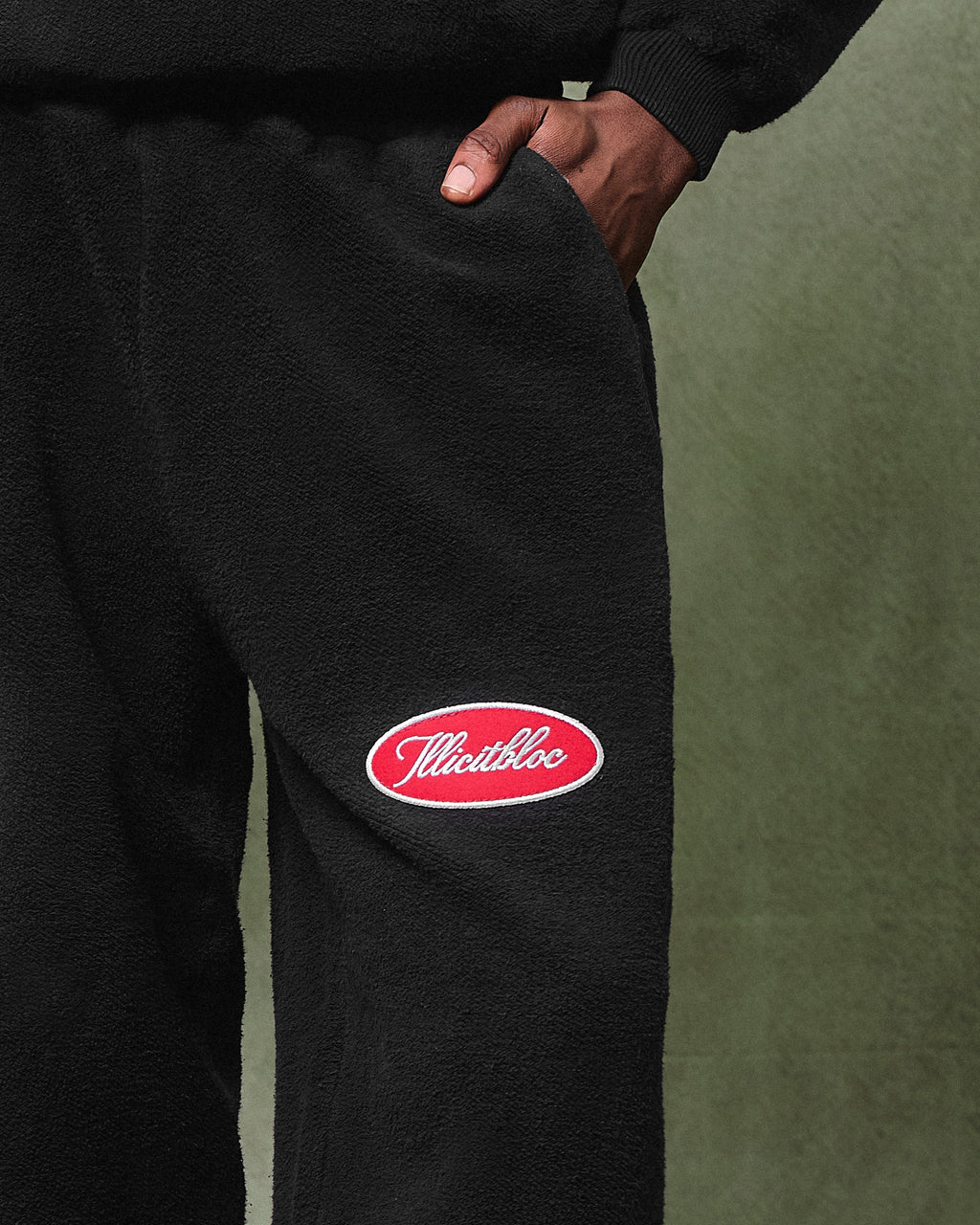 Reverse Spellout Sweatpants - Vintage Black