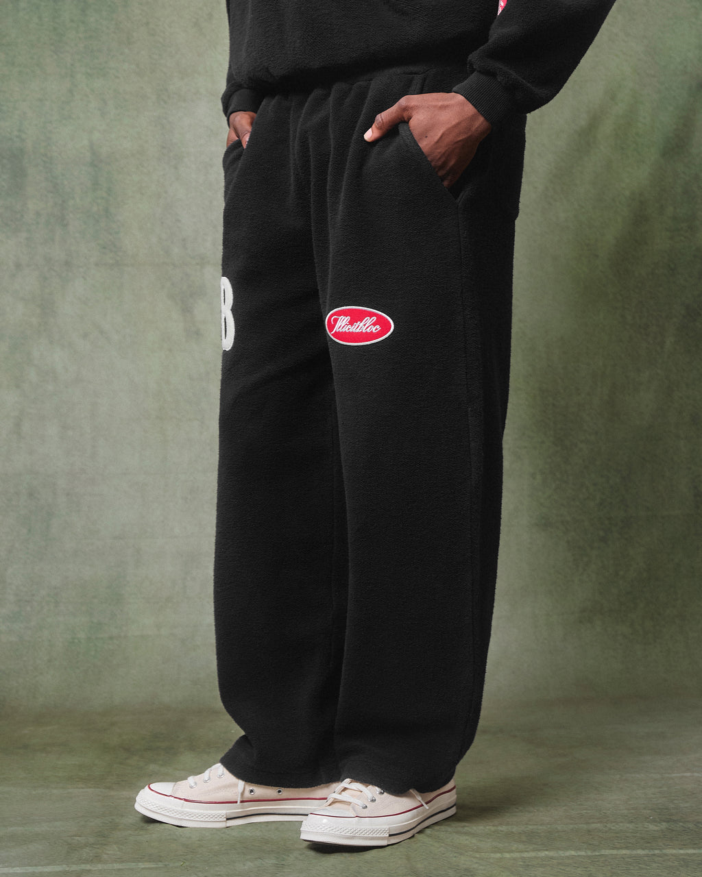 Reverse Spellout Sweatpants - Vintage Black
