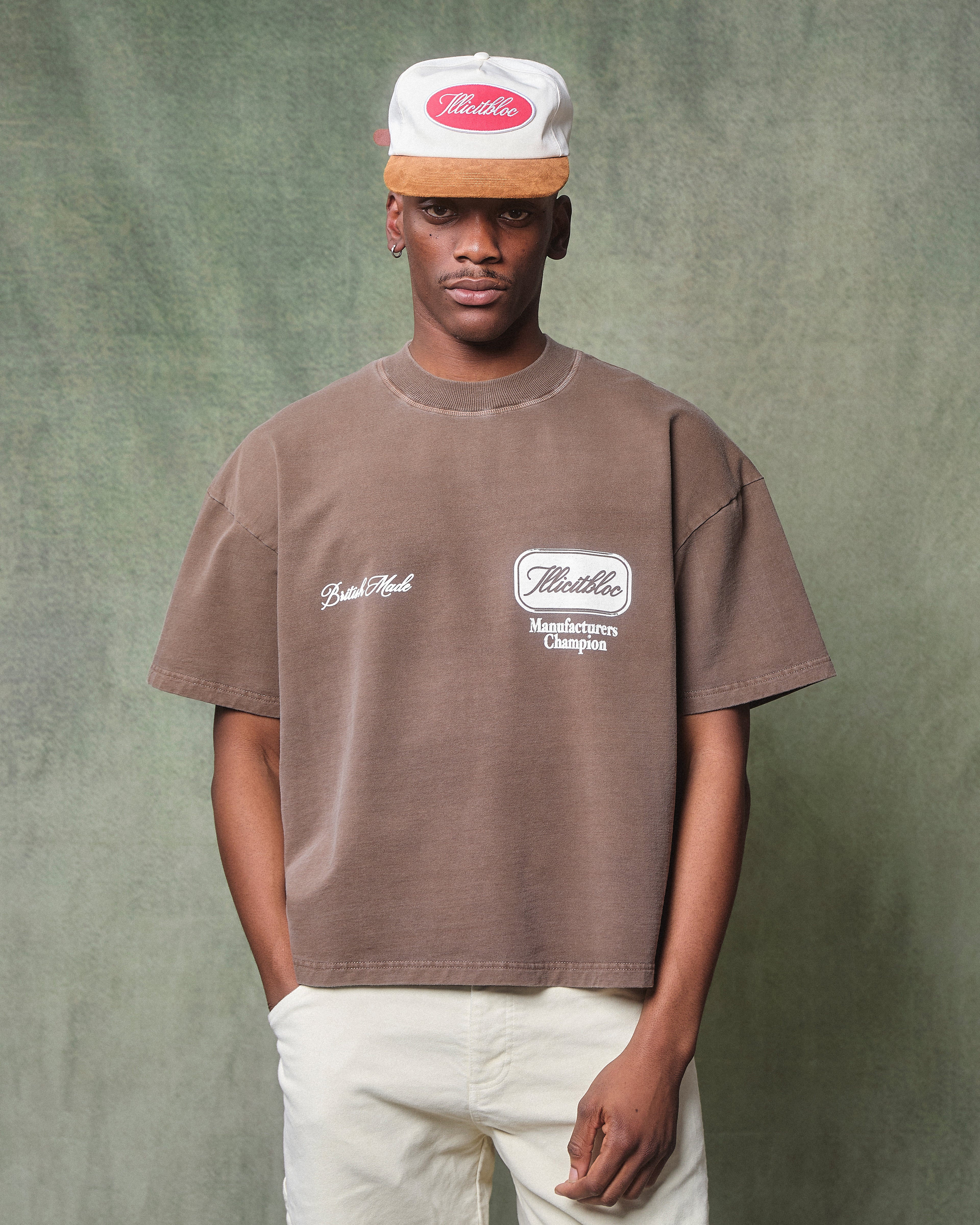 CHAMPION STAMP T-SHIRT - WASHED BROWN