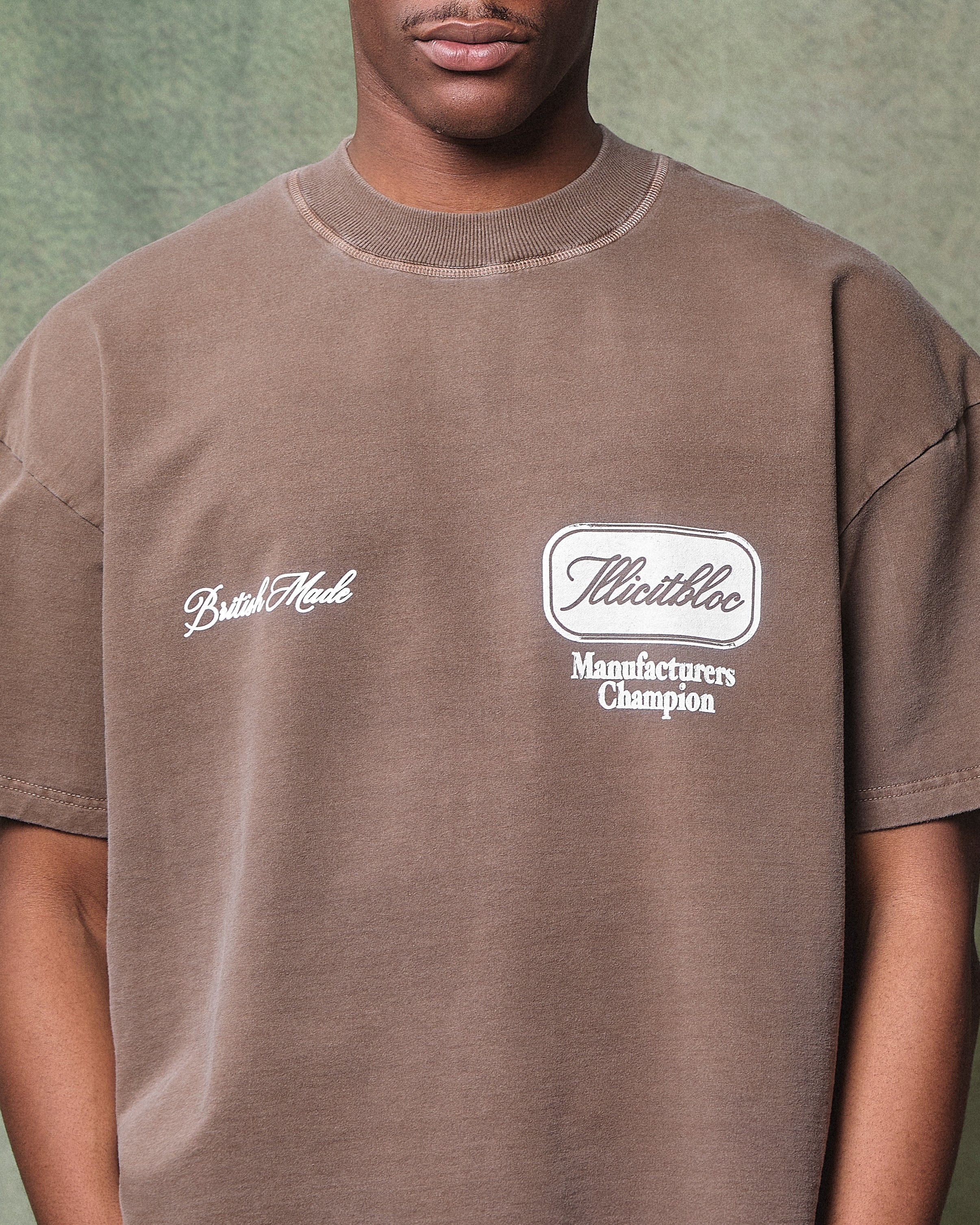 CHAMPION STAMP T-SHIRT - WASHED BROWN