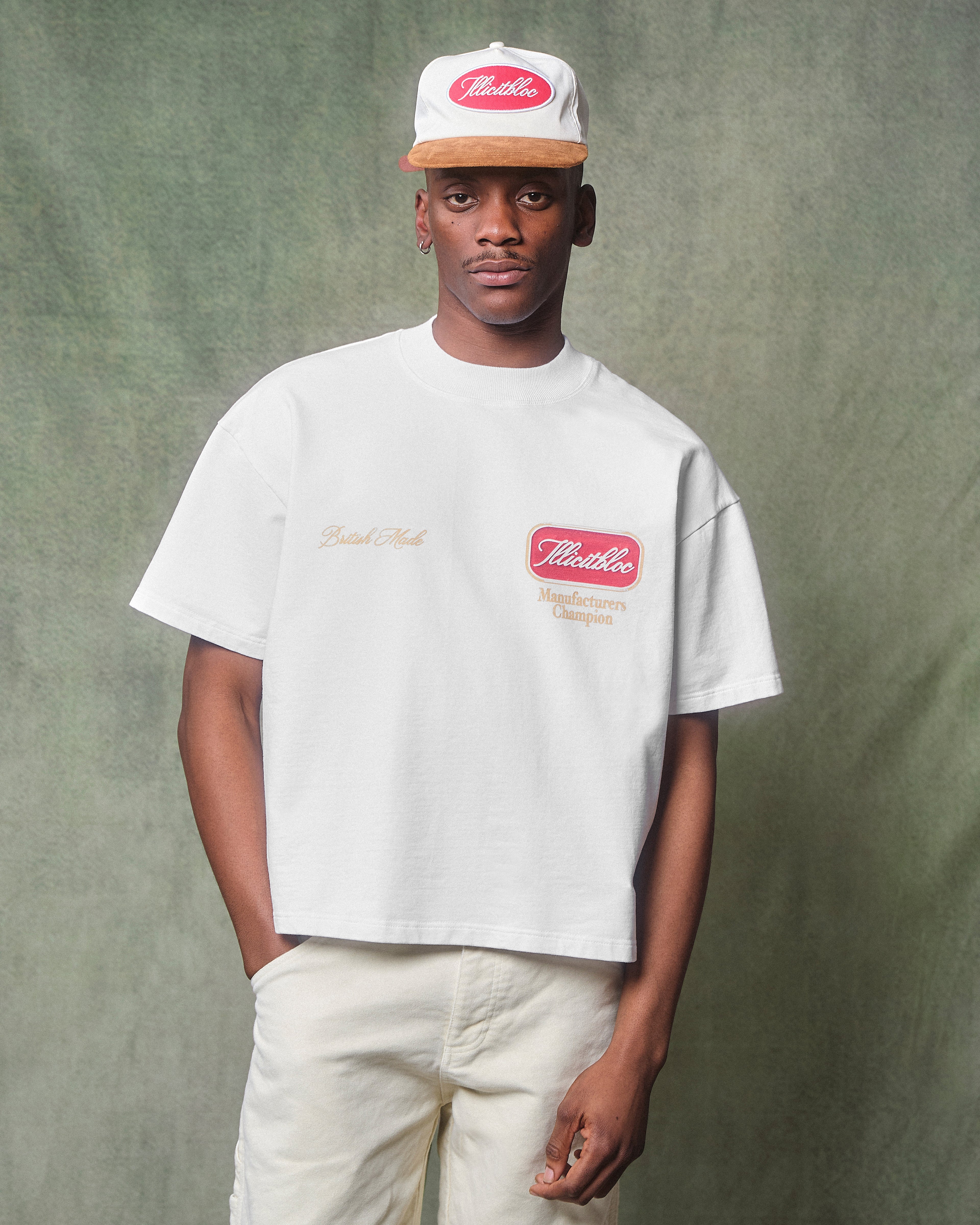 CHAMPION STAMP CLOUDWEAVE™ T-SHIRT - WHITE