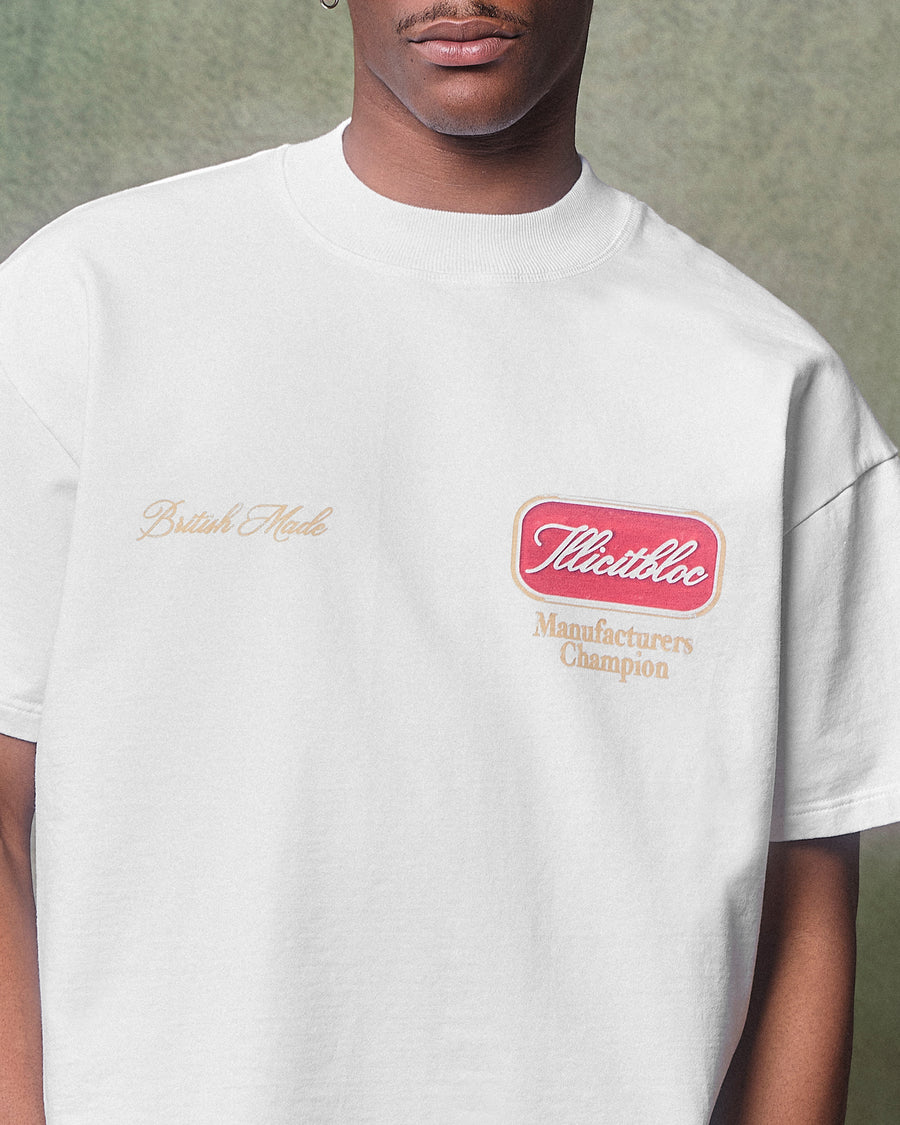 CHAMPION STAMP T-SHIRT - WHITE