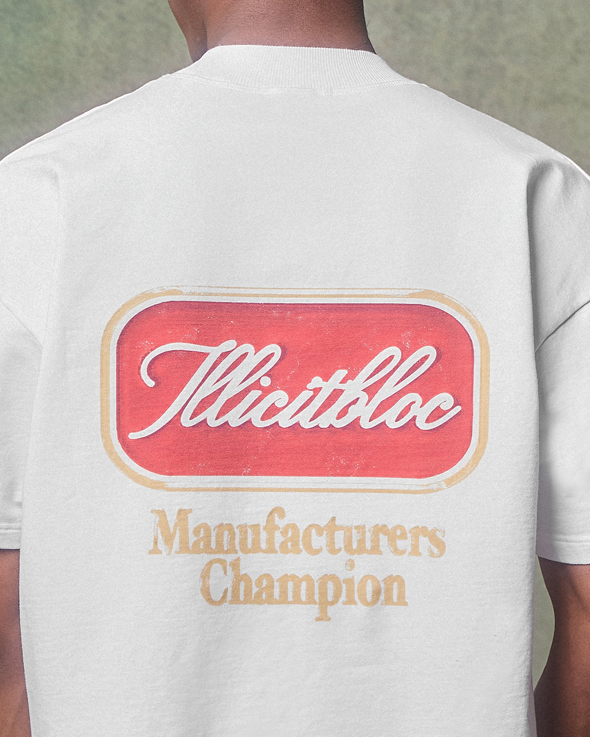 CHAMPION STAMP CLOUDWEAVE™ T-SHIRT - WHITE