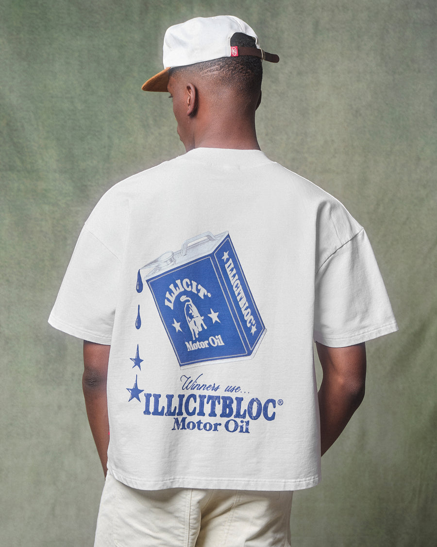 OIL CAN T-SHIRT - WHITE