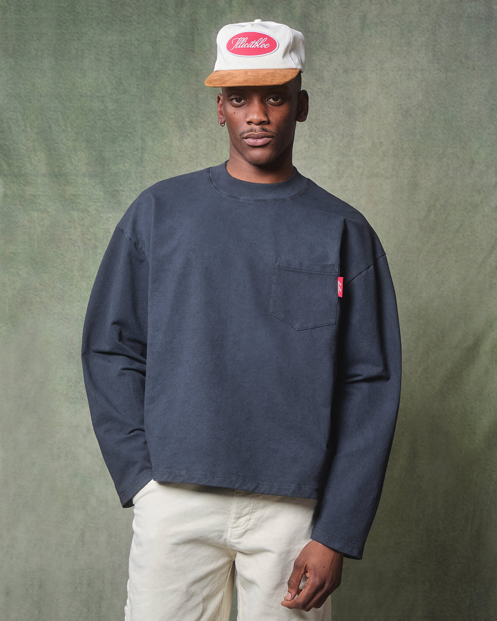 CLASSIC POCKET LONG SLEEVE T-SHIRT - VINTAGE BLACK