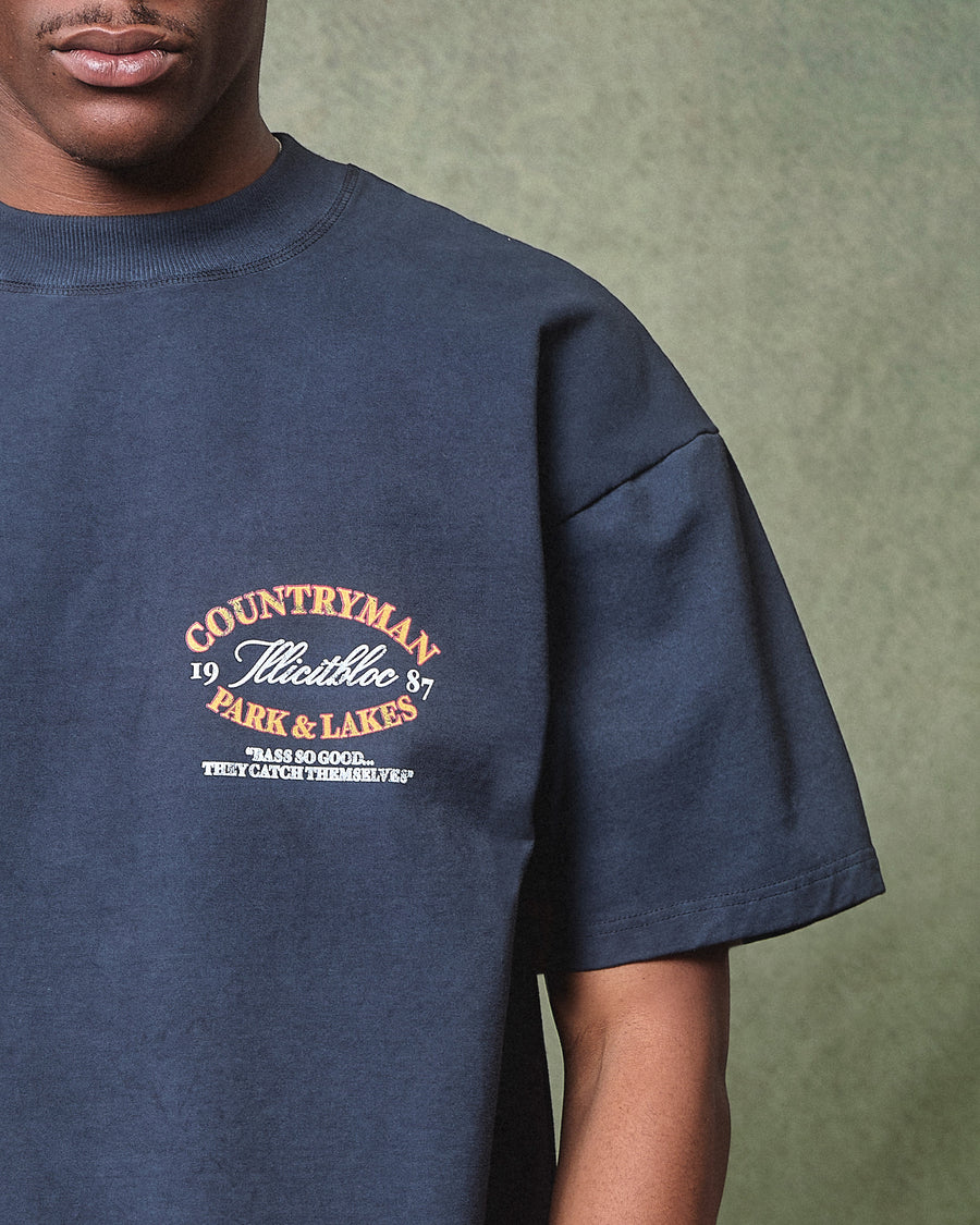 BASS HOUND T-SHIRT - VINTAGE BLACK