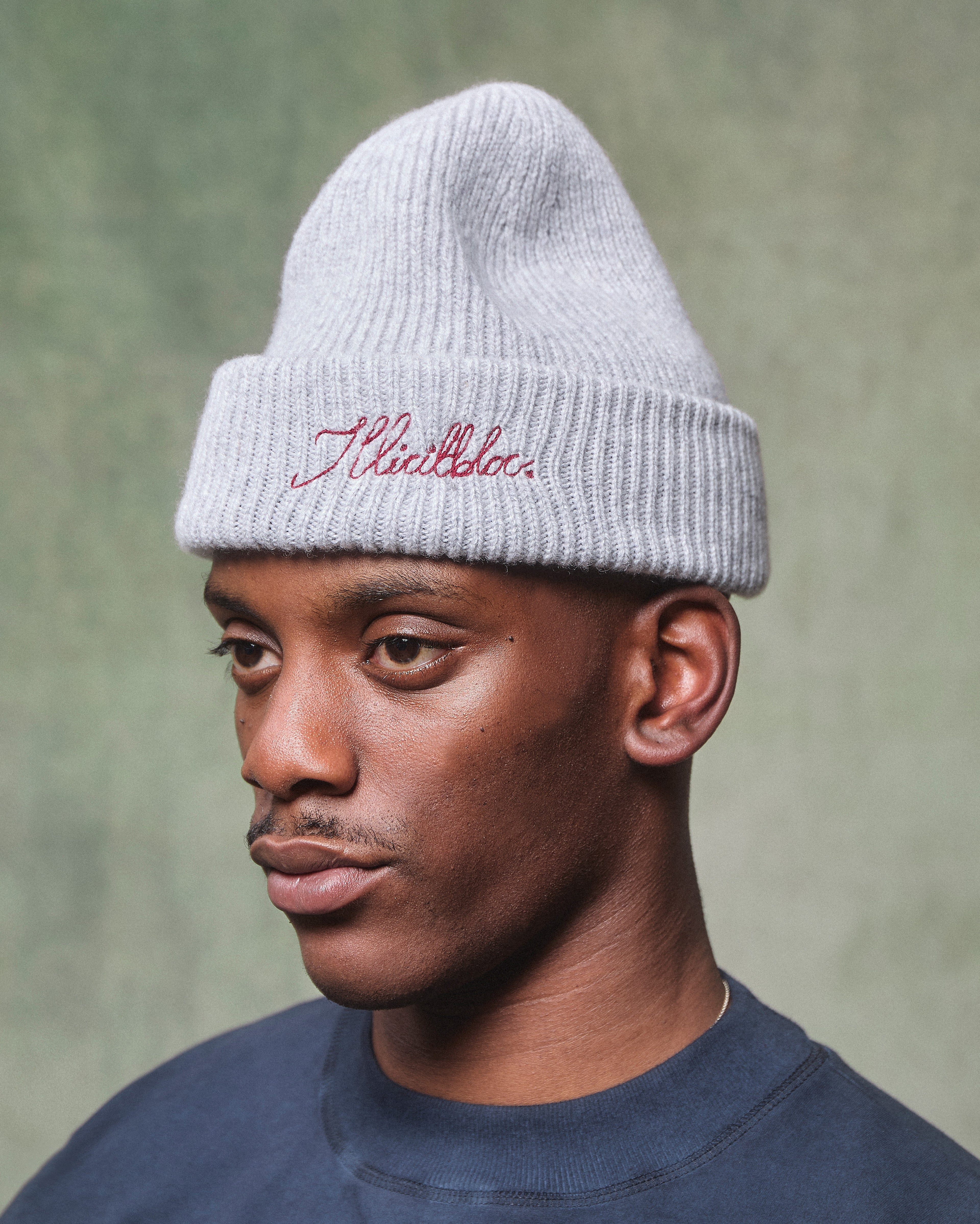 LAMBSWOOL ANGLER BEANIE - GREY