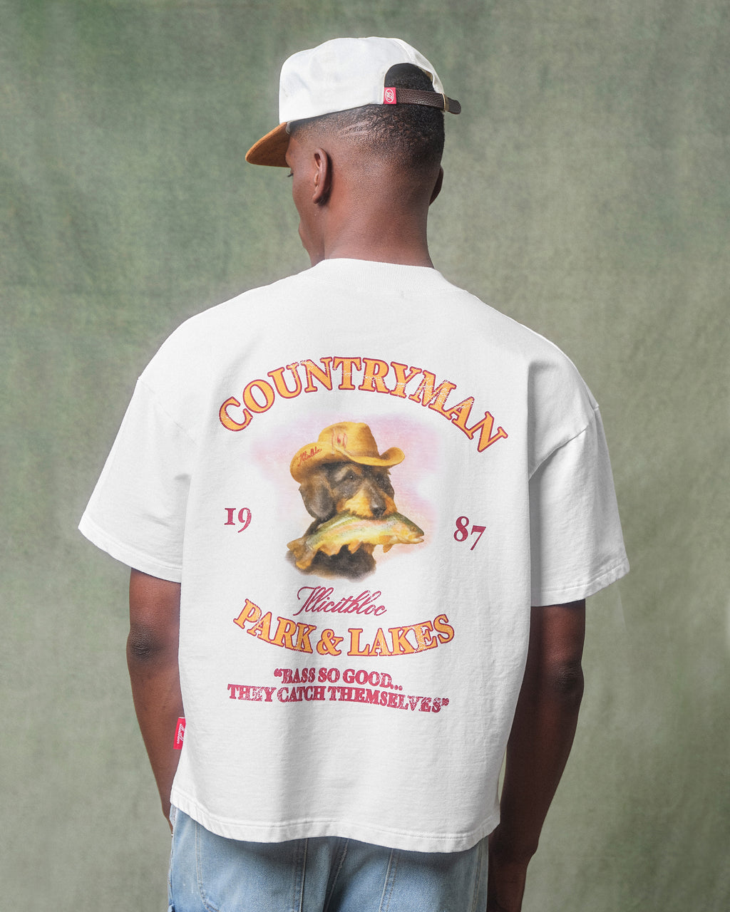 Bass Hound T-shirt - White