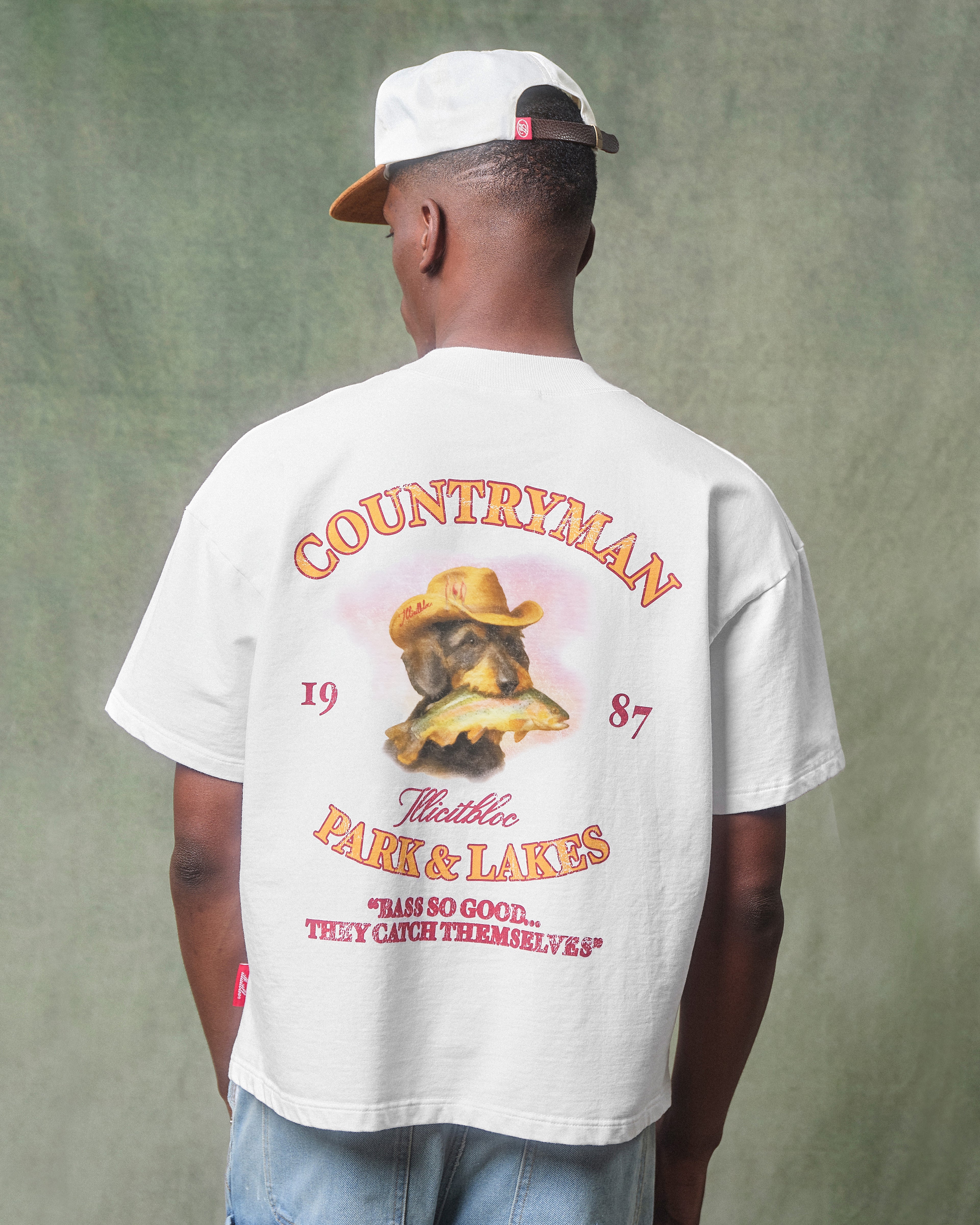 Bass Hound T-shirt - White